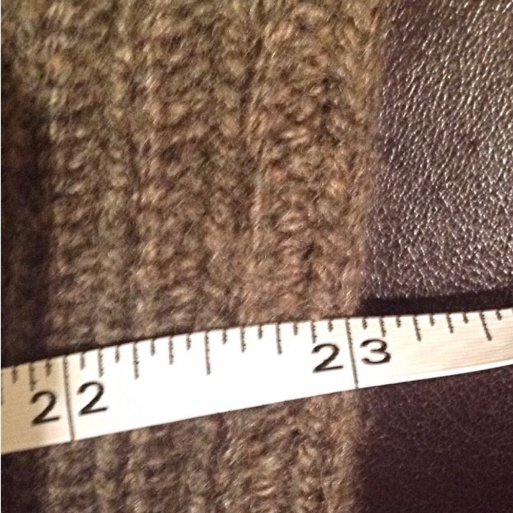 Ralph Lauren Purple Label Cable-Knit Olive Green Luxury Cashmere Polo Sweater - Picture 11 of 16
